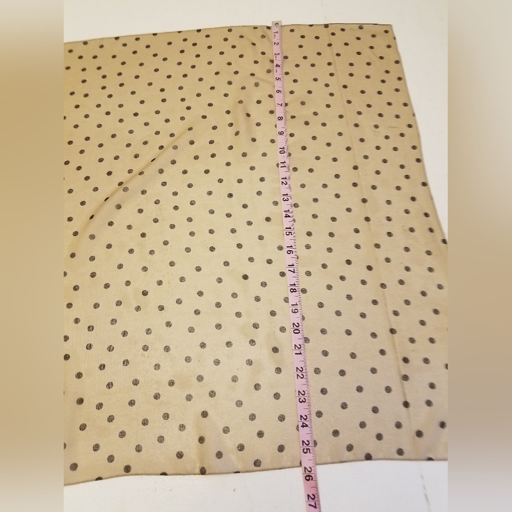 H&M Women's  Brown Tan Polka Dot  Scarf  Made in Italy - Picture 4 of 6